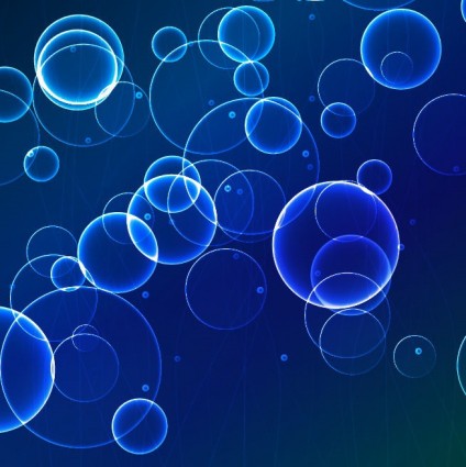 Vector Blue Light Bubbles Graphic Background Vector Art - Ai, Svg, Eps