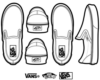 vans outline shoe