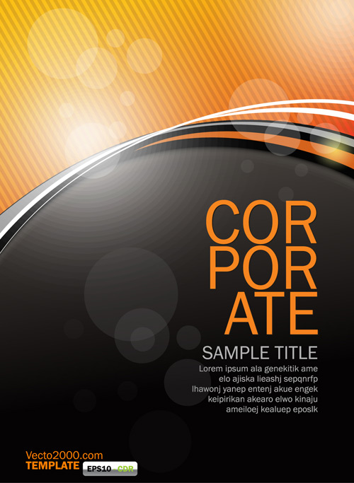 Orange Flyer Template - Ai, Svg, Eps Vector Free Download