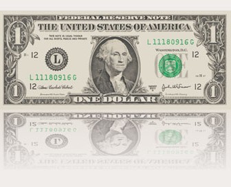 Realistic US Dollar Illustration Vector