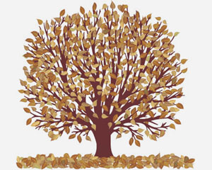 Autumn Tree Vector Illustration