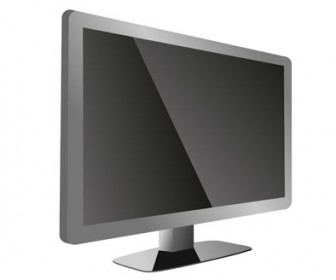 LCD TV Vector illustration