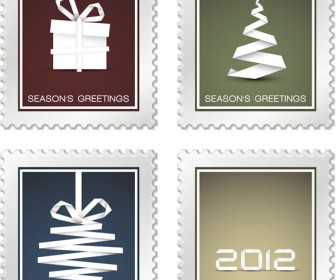 Christmas card vector pack