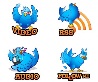 Twitter Icons Vector