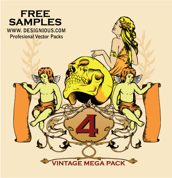 Download Vintage Mega Pack 4 - Ai, Svg, Eps Vector Free Download