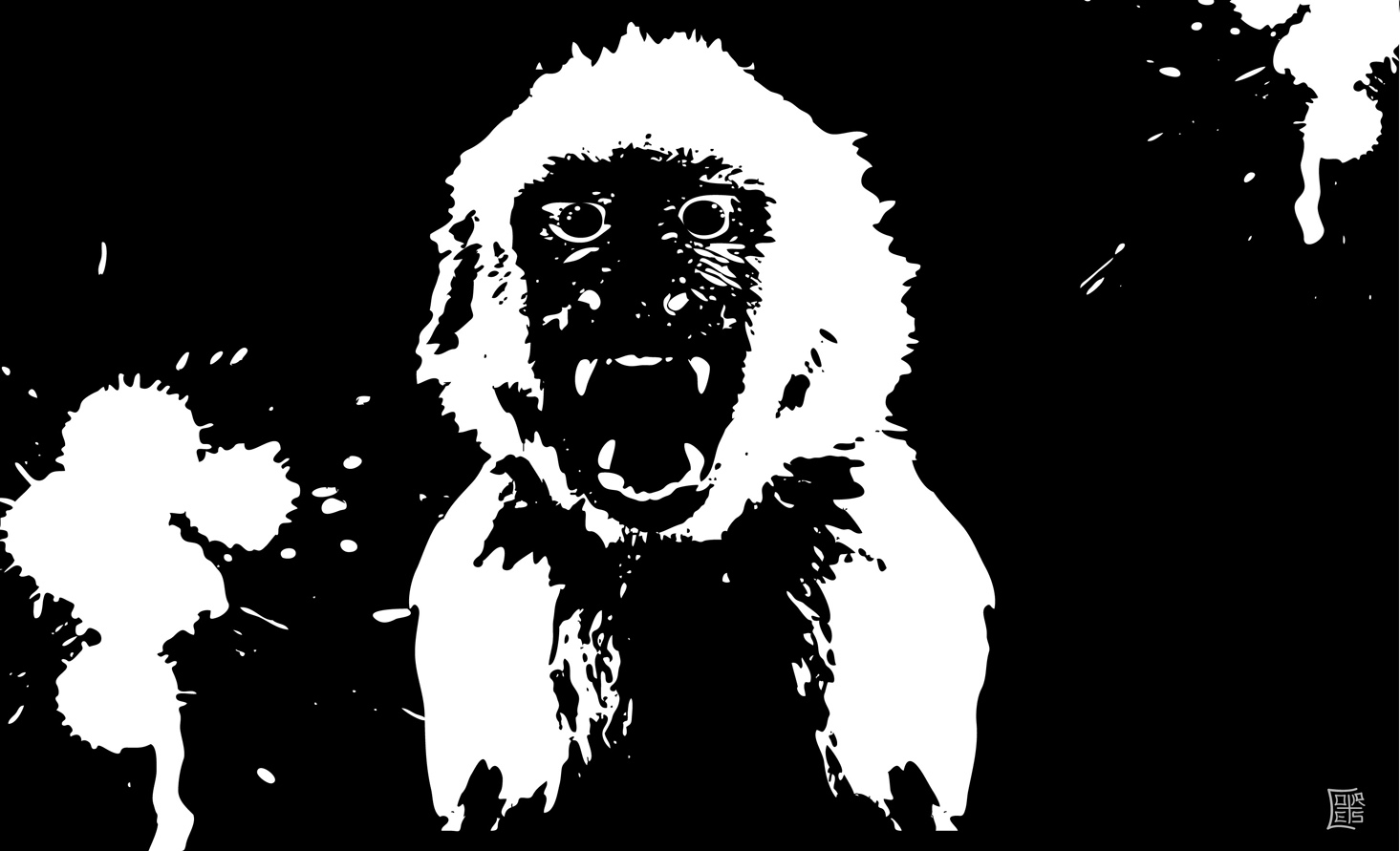 Angry Monkey Silhouette Vector - Download Free Vector