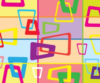 Rectangle Colorful Vector Wallpaper