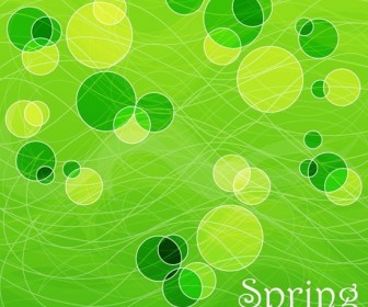 Abstract Spring Card Vector Background