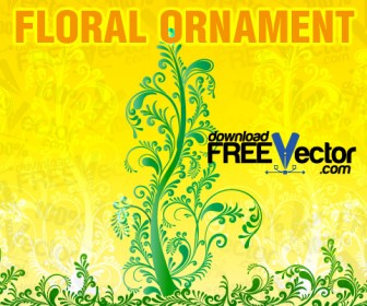 Floral Ornament Vector Graphic Art