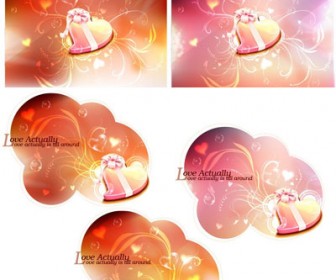 Love Card Colorful Background Graphic