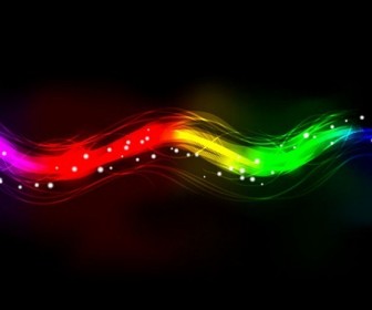 Abstract Neon Spectrum Light Background