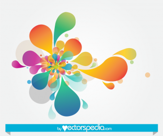 Flower Vector Art Abstract Background