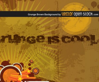 Brown Grunge Background Vector