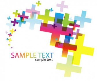 Abstract Cross Background Card