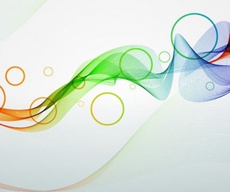 Colorful Waves & Bubble Background