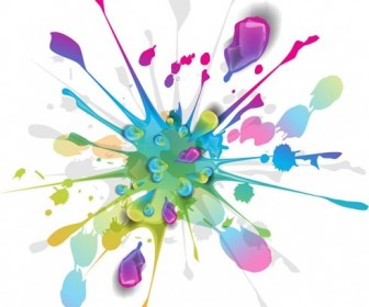 Colorful Ink Splash
