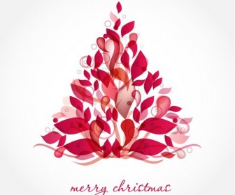 Abstract Christmas Decoration Tree Vector