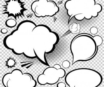 Cartoonstyle Mushroom Cloud Layer 02 Vector Car Vector Arttoon