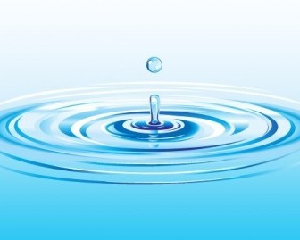 Realistic Water Drop Splash Vector Art