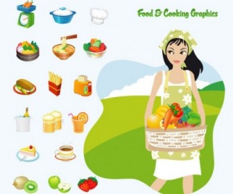 Food & Cooking Vector Art Icon Vector Graphics