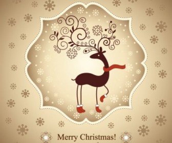 Beautiful Christmas Greeting Card 02 Vector Christmas Vector Graphics