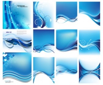 Dynamic Lines Of The Blue Background Vector Background Vector Art