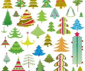 Lovely Christmas Tree Vector Christmas Vector Graphics