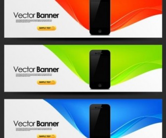 Mobile Banner Design Trend Pattern Vector 2 Vector Banner