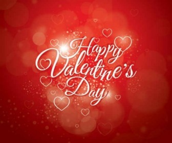 Vector Happy Valentines Day Everyone Graphic Background Vector Art