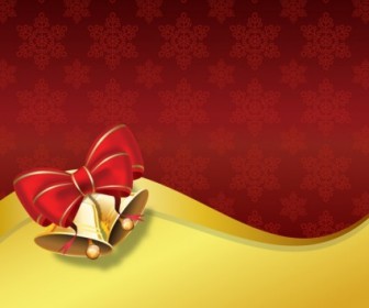 Vector Background With Bow Christmas Vector Graphics