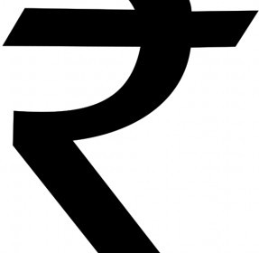 Vector Indian Rupee Symbol Vector Clip Art
