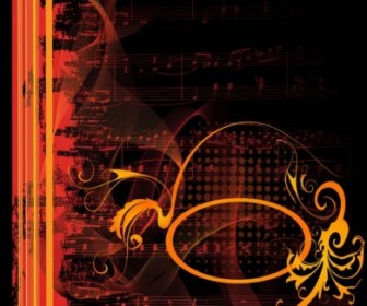 Vector Gorgeous Classical Music 01 Background Vector Art