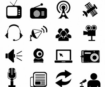 Vector Mass Media Icons Icon Vector Graphics