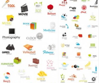 Vector A Variety Of Beautiful Icons Icon Vector Graphics