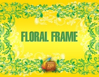 Vector Border Frame Floral Vector Art