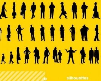 Vector Silhouettes Vector Graphics
