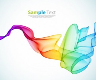 Vector Colorful Smoke Background Art Abstract Vector Graphics