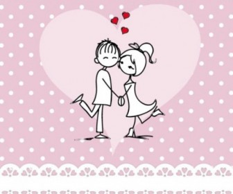 Vector Lines Issued On Valentine39s Day Illustrations 01 Heart Vector Art