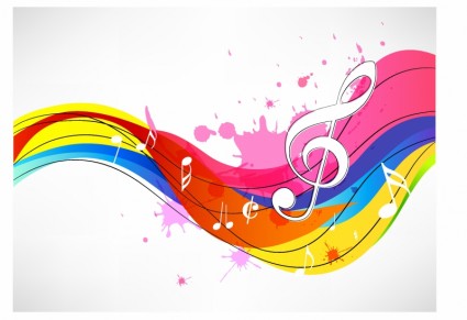 Vector Music Background Abstract Vector Graphics - Ai, Svg, Eps Vector