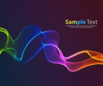 Vector Rainbow Color Wave Background Graphic Abstract Vector Graphics