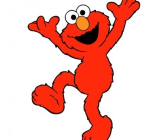 Vector Elmo Sesame Street Logo Vector Art