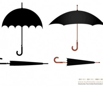 Vector Umbrella Set Vector Art