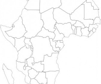Vector Africa Political Map Vector Clip Art