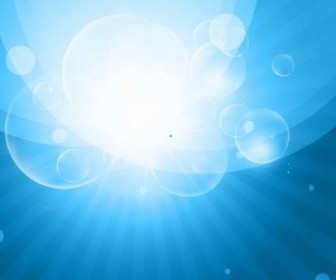 Vector Blue Sky And Circles Graphic Background Vector Art