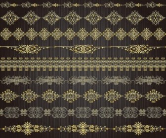Vector Gold Lace 02 Pattern Vector Art