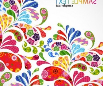 Vector Colorful Design Graphic Floral Vector Art