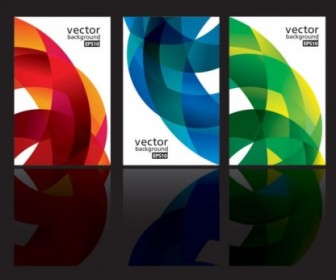 Vector Dynamic Ribbon Card 02 Vector Art