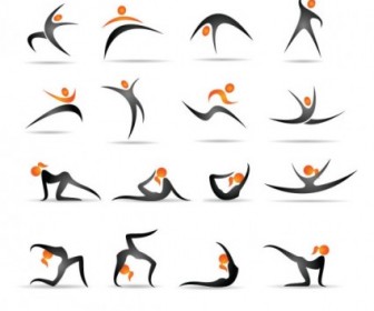 Vector The Gymnastics Action Demonstrates Figure 01 Vector Art
