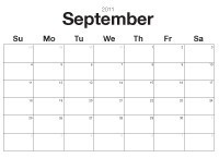Calendar Vector Template