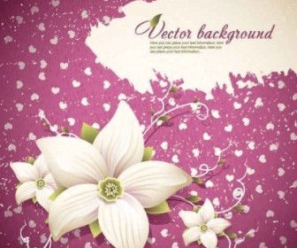 Beautiful Flower Background Vector